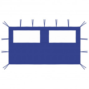 Gazebo Sidewall with Windows 13.1'x6.6' Blue