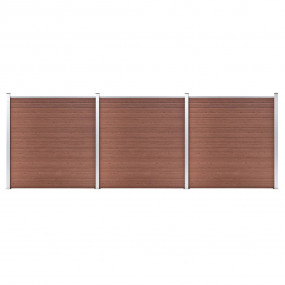Garden Fence WPC 207.1"x73.2" Brown