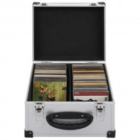 CD Case for 40 CDs Aluminum ABS Silver