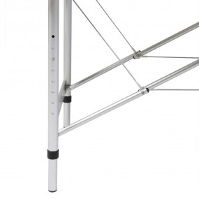 Black Foldable Massage Table 3 Zones with Aluminum Fram...