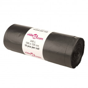 Bin Bags 150 pcs Black 63.4 gal