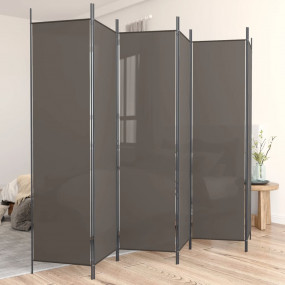 6-Panel Room Divider Anthracite 118.1"x78.7" Fabric