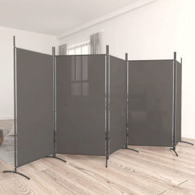 5-Panel Room Divider Anthracite 170.5"x70.9" Fabric