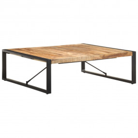 Coffee Table 47.2"x47.2"x15.7" Rough Mango Wood