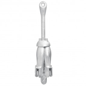 Folding Anchor Silver 8.8 lb Hot Dip Galvanized Cast Ir...