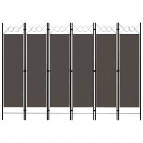 6-Panel Room Divider Anthracite 94.5"x70.9"