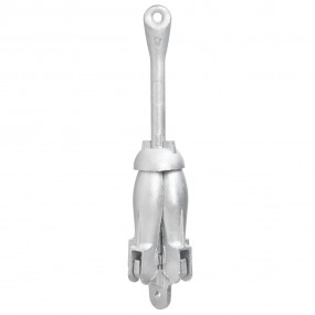 Folding Anchor Silver 17.6 lb Hot Dip Galvanized Cast I...