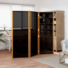 3-Panel Room Divider Black 82.7"x70.9"