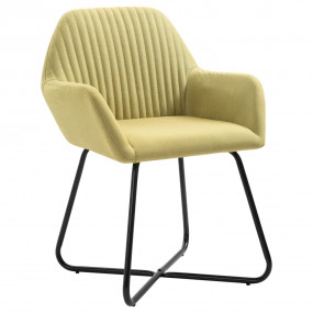 Dining Chairs 4 pcs Green Fabric