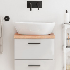 Bathroom Countertop Light Brown 15.7"x15.7"x(0.8"-1.6")...