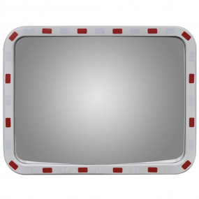 Convex Traffic Mirror Rectangle 23.6 x 31.5" with Refle...