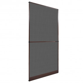 Brown Hinged Insect Screen for Doors 47.2 x 94.5"