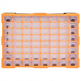 Multi-drawer Organizer with 64 Drawers 20.5"x6.3"x14.8"