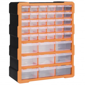 Multi-drawer Organizer with 39 Drawers 15"x6.3"x18.5"
