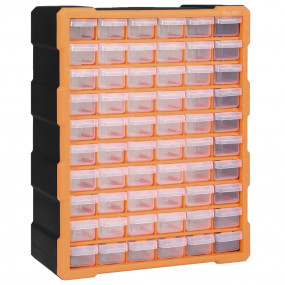 Multi-drawer Organizer with 60 Drawers 15"x6.3"x18.7"