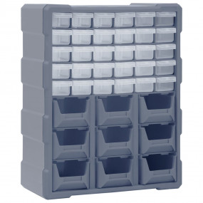 Multi-drawer Organizer with 39 Drawers 15"x6.3"x18.5"