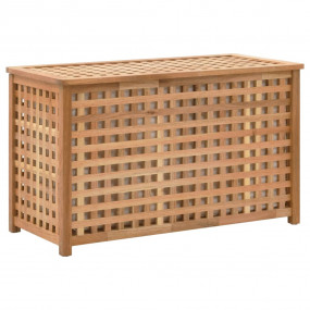 Laundry Chest 30.5"x14.8"x18.3" Solid Wood Walnut