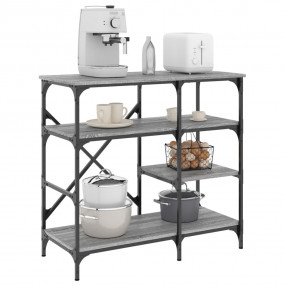Baker's Rack Gray Sonoma 35.4"x15.7"x33.1" Engineered W...