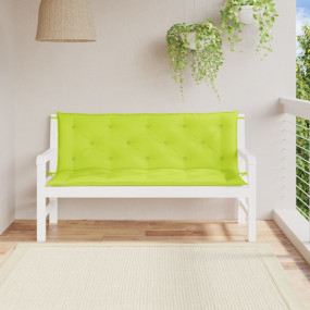 Garden Bench Cushions 2 pcs Bright Green 59.1"x19.7"x2....