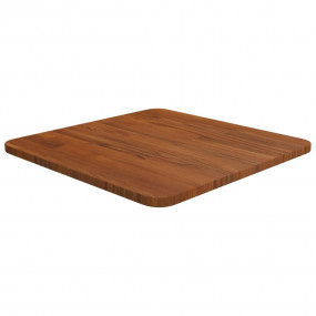 Square Table Top Dark Brown 15.7"x15.7"x0.6" Treated So...
