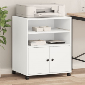 Printer Stand with Wheels White 23.6"x18.9"x29.1"