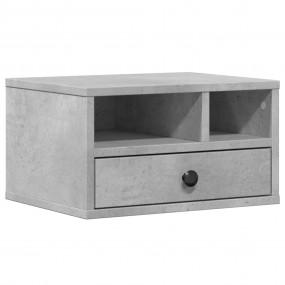Printer Stand Concrete Gray 15.7"x12.6"x8.9" Engineered...