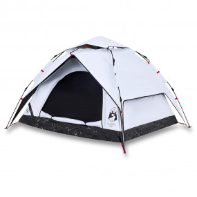 Camping Tent Dome 3-Person White Blackout Fabric Quick ...