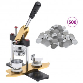 Badge Maker with 500 pcs Pinback Button Parts 2.3" Rota...
