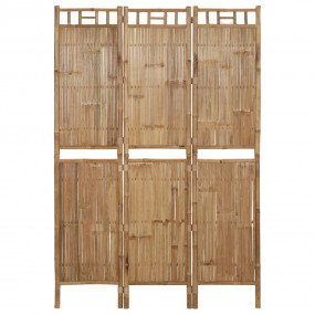 3-Panel Room Divider Bamboo 47.2"x70.9"