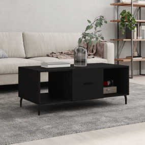Coffee Table Black 40.2x19.7x15.7" Engineered Wood