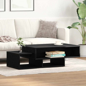 Coffee Table Black Oak 41.3x21.7x12.6" Engineered Wood
