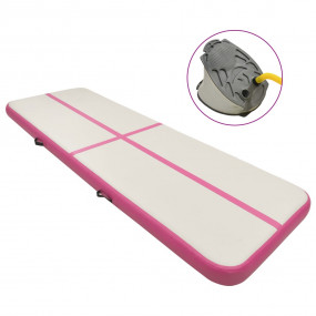Inflatable Gymnastics Mat with Pump 157.5x39.4x7.9" PVC...