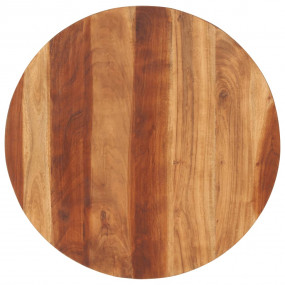 Table Top Solid Wood Acacia Round 0.59"-0.63" 27.6"