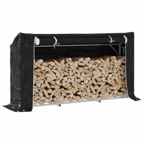 vidaxL Firewood Rack with Rain Cover 78.9"x16.1"x43.5" ...