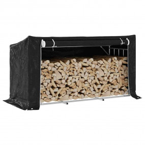 vidaxL Firewood Rack with Rain Cover 78.9"x31.7"x43.5" ...