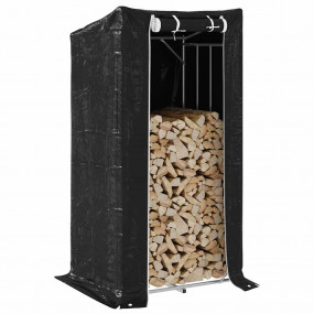 vidaxL Firewood Rack with Rain Cover 39.4"x31.5"x78.7" ...