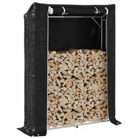 vidaxL Firewood Rack with Rain Cover 59.1"x15.7"x78.7" ...