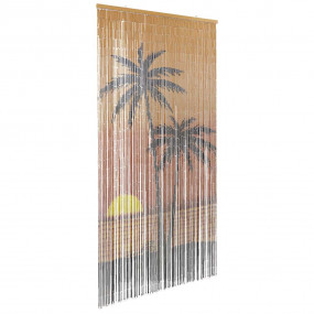 Insect Door Curtain Palm Tree Print 35.4"x86.6" Bamboo