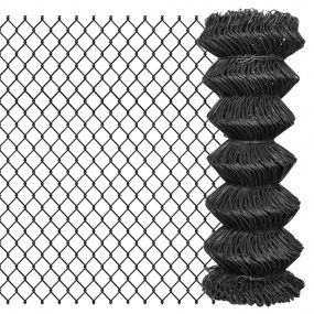 Chain Link Fence Steel 82.0x3.3' Grey