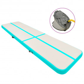 Inflatable Gymnastics Mat with Pump 275.6x39.4x5.9" PVC...
