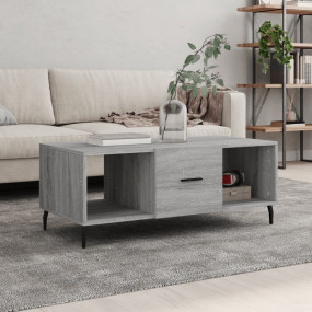 Coffee Table Grey Sonoma 40.2x19.7x15.7" Engineered Woo...
