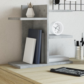 Desk Organizer Concrete Grey 16.5x8.5x16.5" Engineered ...