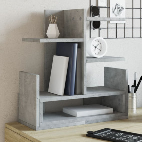Desk Organizer Concrete Grey 19.3x7.9x20.7" Engineered ...