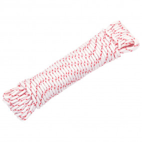 Pull Starter Cord White and Red 0.12 " 32.8 ' Nylon
