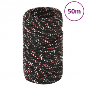 Boat Rope Black 0.08 " 164.0 ' Polypropylene