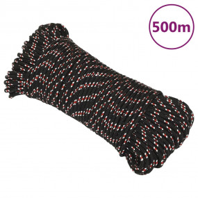 Boat Rope Black 0.12 " 1640.4 ' Polypropylene