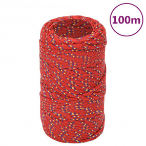 Boat Rope Red 0.08 " 328.1 ' Polypropylene