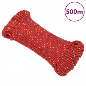 Boat Rope Red 0.12 " 1640.4 ' Polypropylene