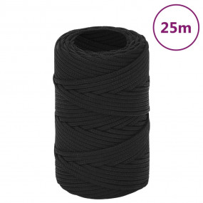 Boat Rope Full Black 0.08 " 82.0 ' Polypropylene