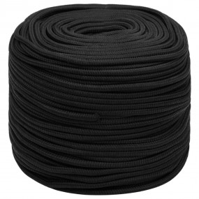 Boat Rope Full Black 0.39 " 1640.4 ' Polypropylene